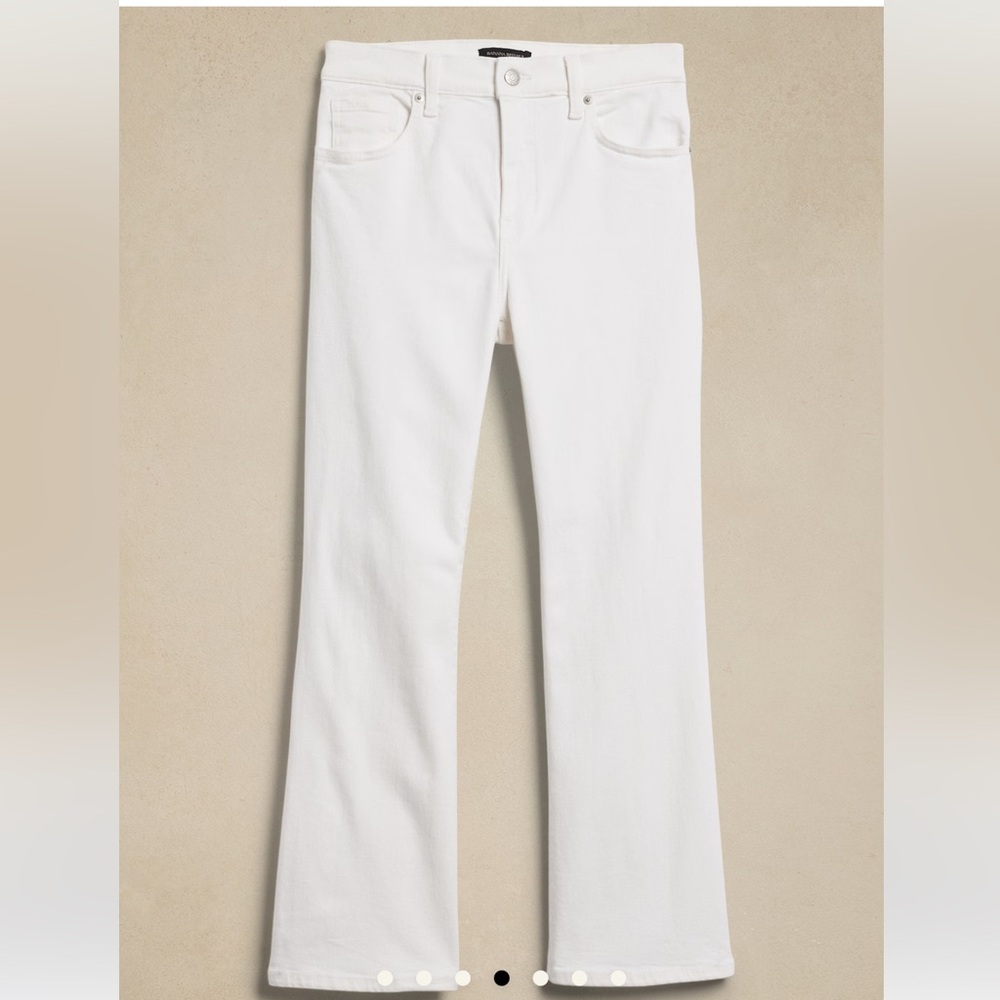 Banana Republic White Cropped Bootcut Jeans NWOT